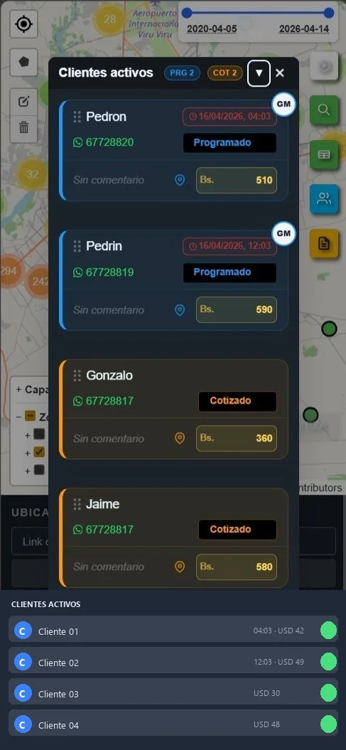 Cotizá, programá y controlá operaciones con logística de campo desde un solo lu…
