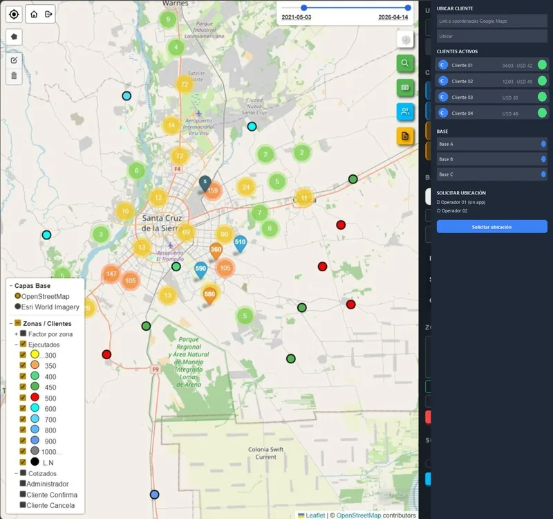Cotizá, programá y controlá operaciones con logística de campo desde un solo lu…